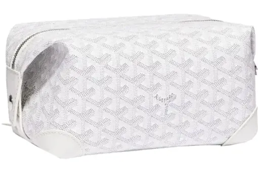 Goyard Boeing 25 Toilet Bag White Front View