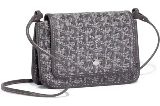 Goyard Plumet Pouch Grey Front View