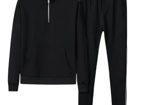 Gucci Half Zip-Up Tracksuit Black
