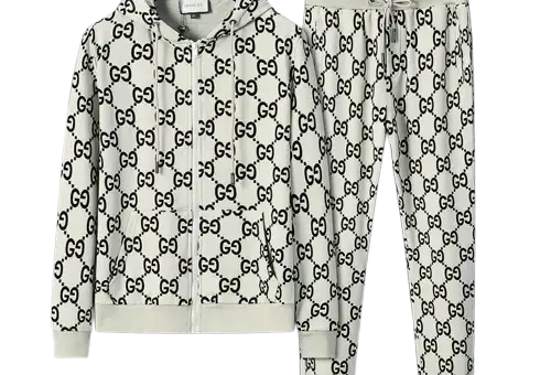 Gucci GG Monogram Tracksuit Cream White