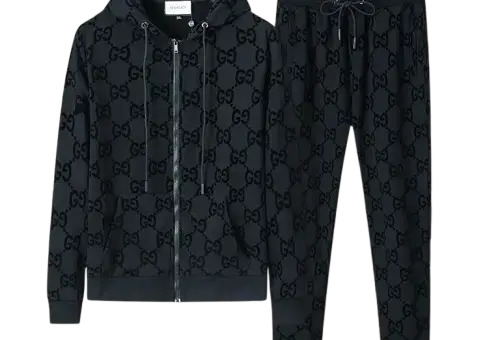Gucci GG Monogram Tracksuit Black
