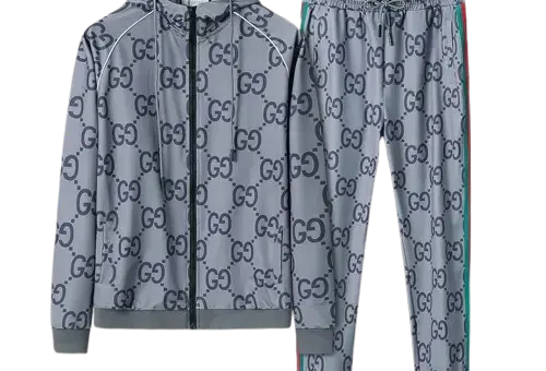Gucci GG Monogram Tracksuit Grey