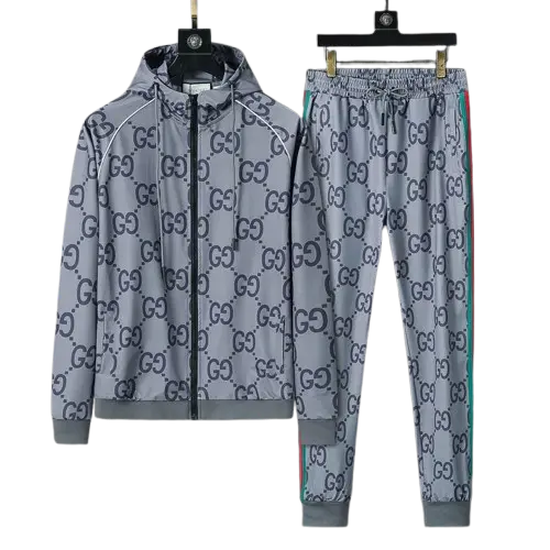 Gucci GG Monogram Tracksuit Grey 2026 | Drip Kickz Gucci GG Monogram Tracksuit Grey