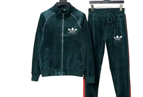 Gucci Tracksuit Suede Green