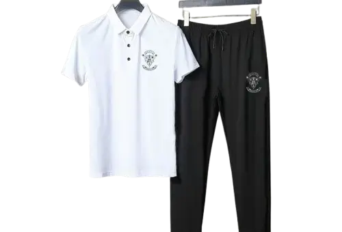 Gucci T-shirt Whit Jogger Black/White