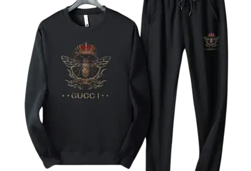 Gucci Bee Queen Logo Tracksuit Black