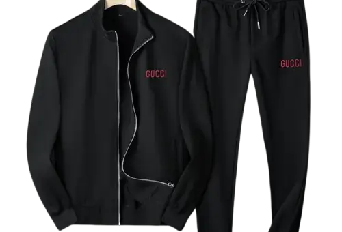 Gucci Zip-Up Tracksuit Black