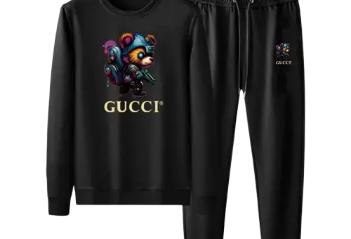 Gucci Dear Logo Tracksuit Black
