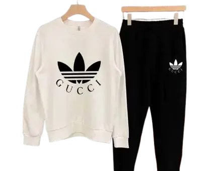 Gucci x Adidas Collaboration Tracksuit White
