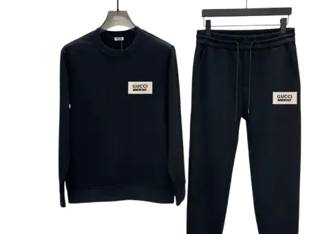 Gucci Two Piece Tracksuit Set Black