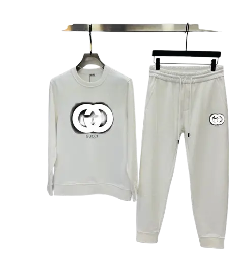 Gucci Long Sleeve Tracksuit White 2026 | Drip Kickz Gucci Long Sleeve Tracksuit White
