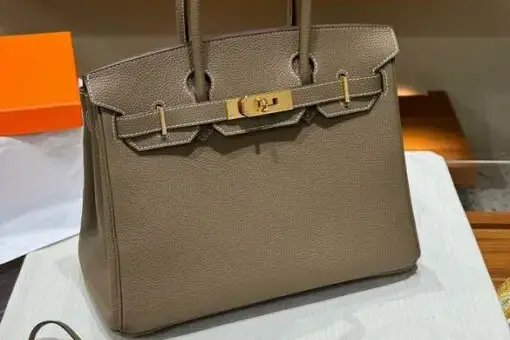 Hermes Birkin Togo Bag Dark Brown