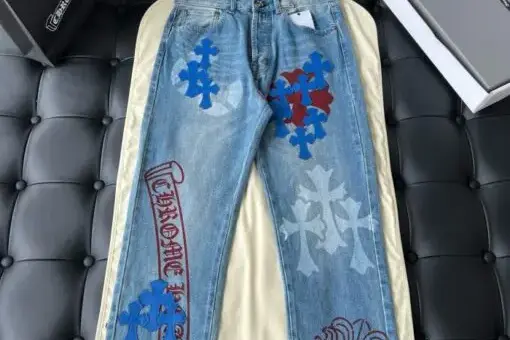 Chrome Hearts Vintage Levi’s Stencil Cross Patch Denim