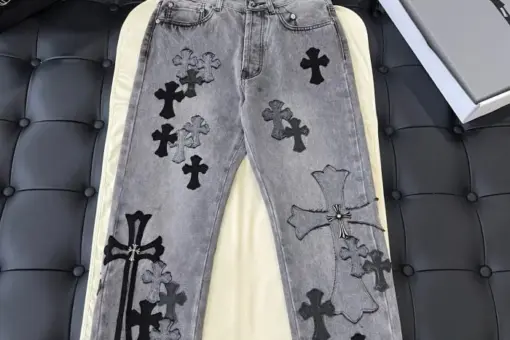 Chrome Hearts Crazy Denim Cross Patch Silver Cross Levi’s Jeans