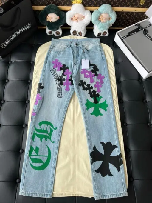 Chrome Hearts Vintage Levi’s Stencil Cross Patch Denim Blue 2026 | Drip Kickz Chrome Hearts Vintage Levi’s Stencil Cross Patch Denim Blue