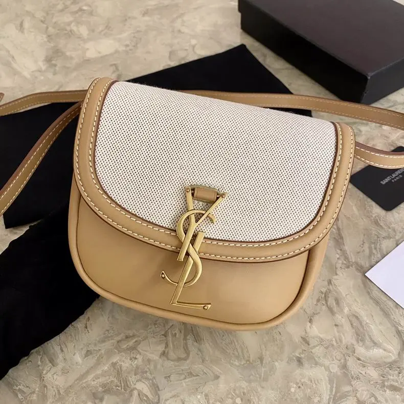 YSL Kaia Mini Bag Brown & White M1 2026 | Drip Kickz YSL Kaia Mini Bag Brown & White M1