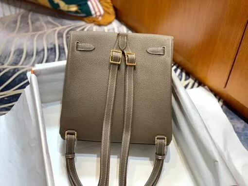 Hermes Kelly Ado Backpack Etoupe – Luxury Leather Backpack 2026 | Drip Kickz Hermes Kelly Ado Backpack Etoupe – Luxury Leather Backpack - Image 2