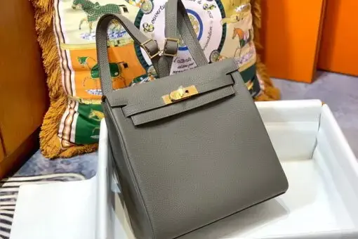 Hermes Kelly Ado Bag Taupe