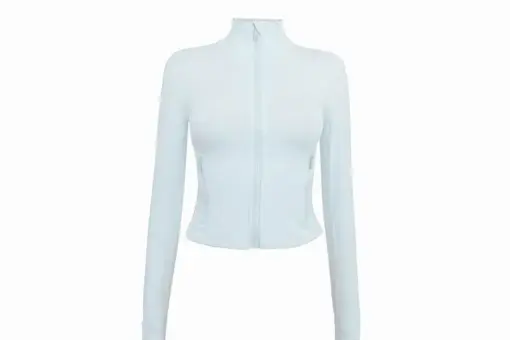 Lululemon Cropped sports sweatshirt Sky Blue