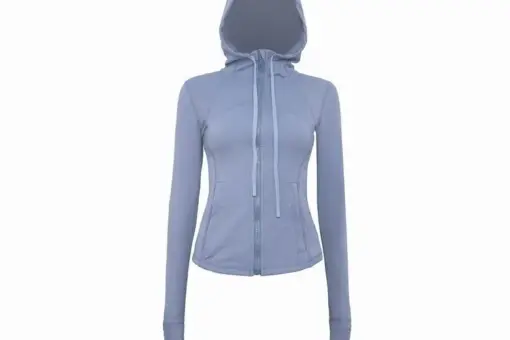 Lululemon Ladys Sports Jacket Sky Blue Front View