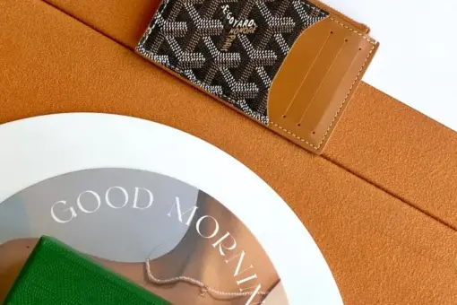 Goyard Bourbon Zipped Card Holder Front View