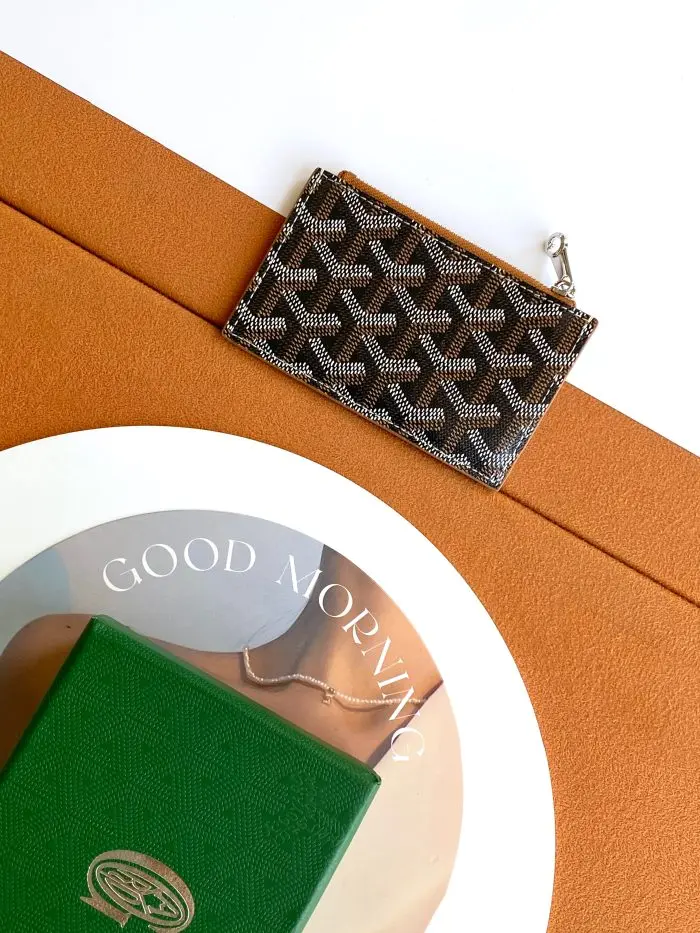 Goyard Bourbon Zipped Card Holder 2026 | Drip Kickz Goyard Bourbon Zipped Card Holder - Image 2