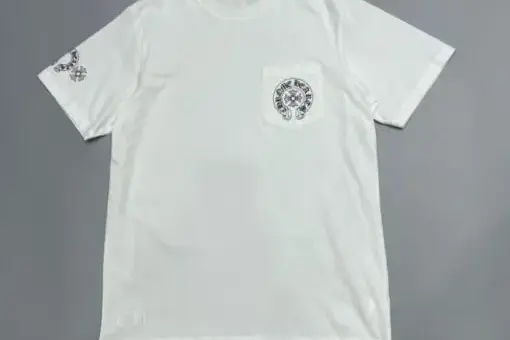 Chrome Hearts Horseshoe Logo Pocket T-Shirt White