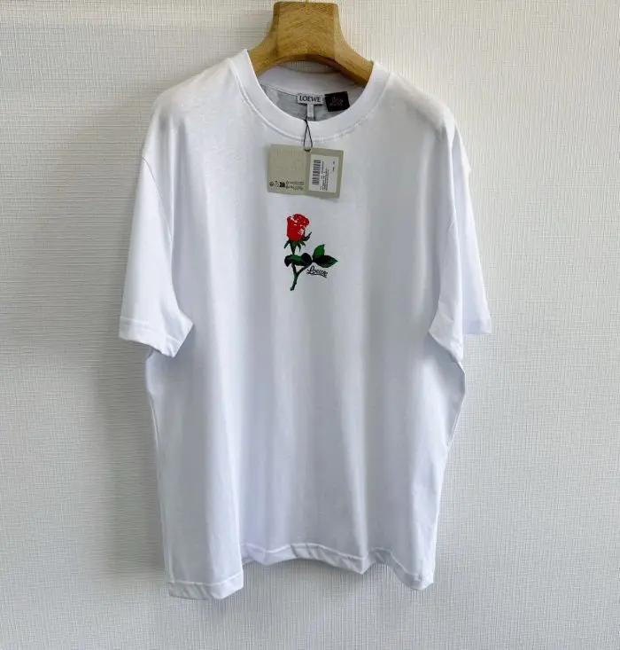 Loewe T-shirt Floral White 2026 | Drip Kickz Loewe T-shirt Floral White