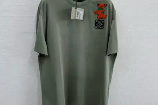 Loewe 25 Embroidered Short-sleeved T-shirt Green