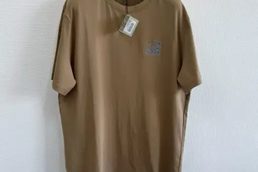 Loewe Regular Fit T-shirt Cotton Beige