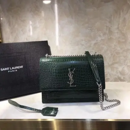 YSL Bag Crocodile Green 2026 | Drip Kickz YSL Bag Crocodile Green