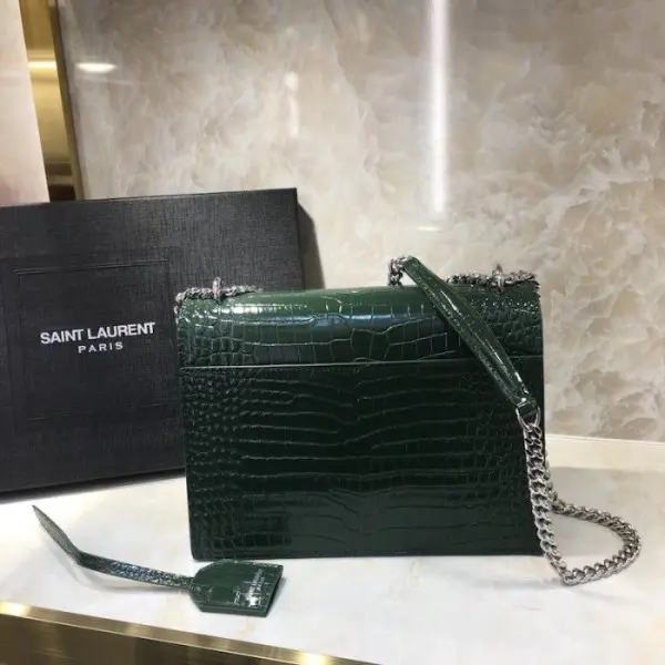 YSL Bag Crocodile Green 2026 | Drip Kickz YSL Bag Crocodile Green - Image 2