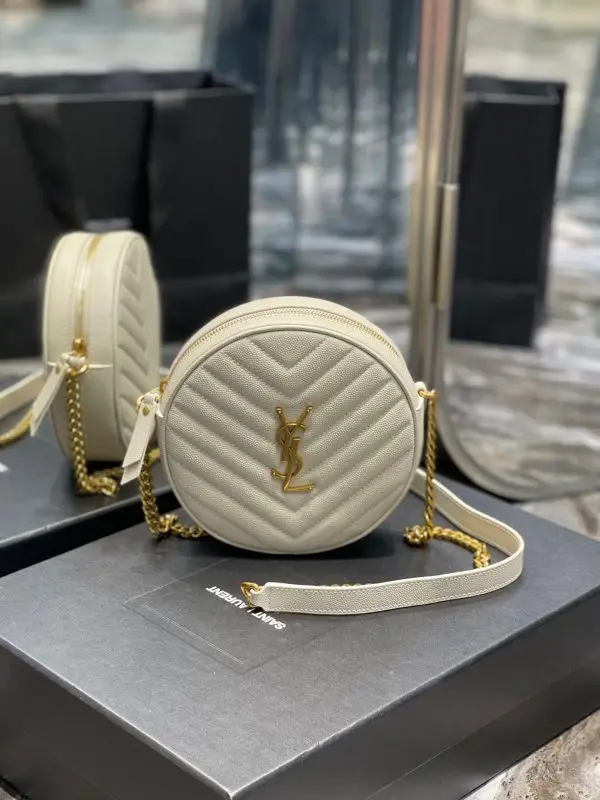 YSL Bag Round White 2026 | Drip Kickz YSL Bag Round White