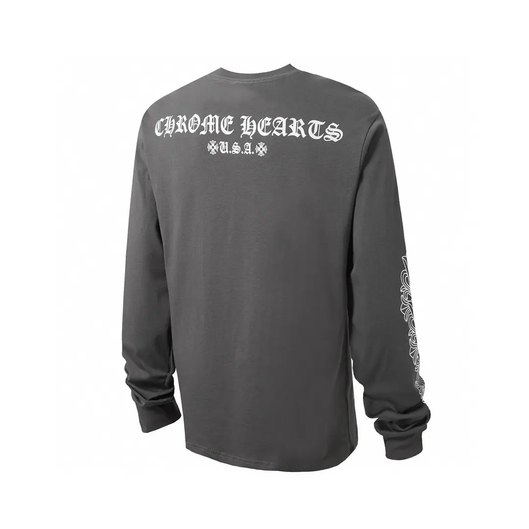 Chrome Hearts Long Sleeve Grey 2026 | Drip Kickz Chrome Hearts Long Sleeve Grey - Image 2