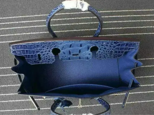 Hermes Birkin Bag Crocodile Blue 2026 | Drip Kickz Hermes Birkin Bag Crocodile Blue - Image 2