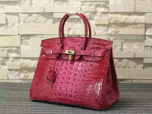 Hermes Birkin Bag Crocodile Red 2026 | Drip Kickz Hermes Birkin Bag Crocodile Red
