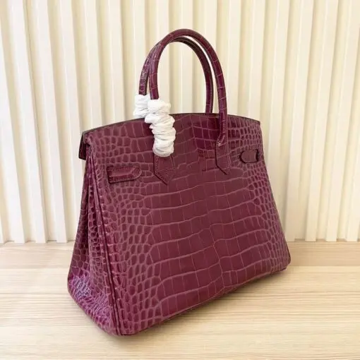 Hermes Birkin Togo Bag Crocodile Maroon 2026 | Drip Kickz Hermes Birkin Togo Bag Crocodile Maroon - Image 2