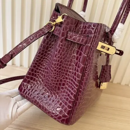 Hermes Birkin Togo Bag Crocodile Maroon 2026 | Drip Kickz Hermes Birkin Togo Bag Crocodile Maroon - Image 3