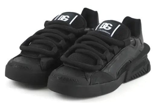 Dolce & Gabbana Portofino Sneaker Black – exclusive luxury leather trainer