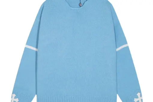 Chrome Hearts Cashmere Sweater Sky Blue
