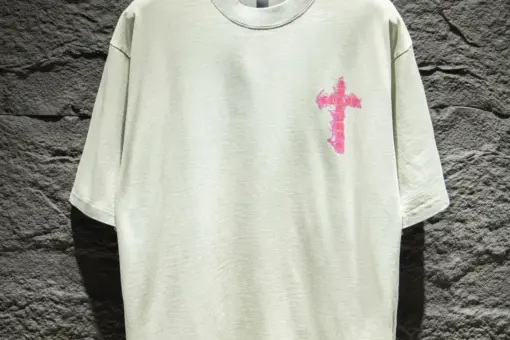 Chrome Hearts T-shirt, featuring a Cross Graphic Off-White