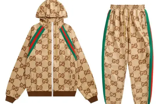 GG Supreme Hooded Suit Brown