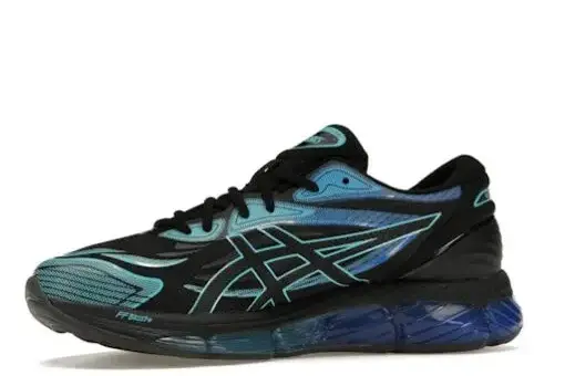 Asics Gel-Quantum 360 Black Teal Blue Sneakers – Performance Running Shoes with Full-Length GEL Cushioning