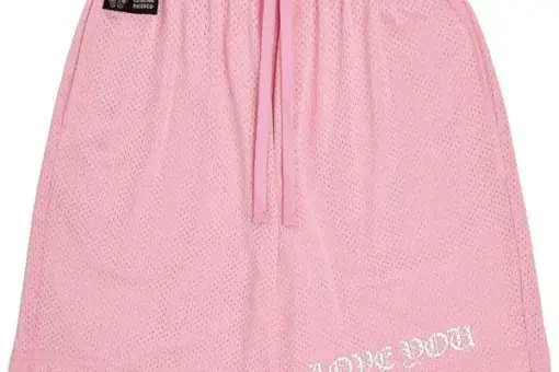 Chrome Hearts Love You Mesh Varsity Shorts ‘Pink’