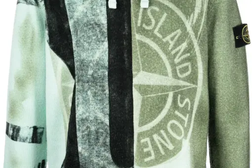 Stone Island two-tone hoodie