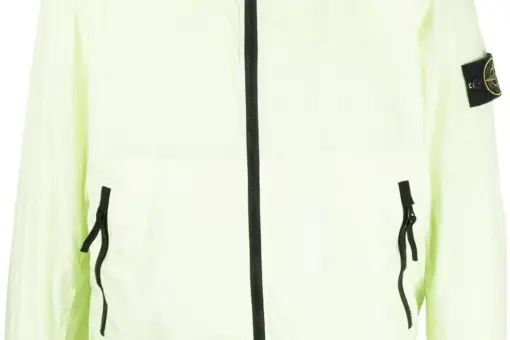Stone Island high-neck lightweight jacket light green