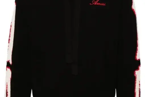 AMIRI Bones Hoodie Black/Red/Light Beige