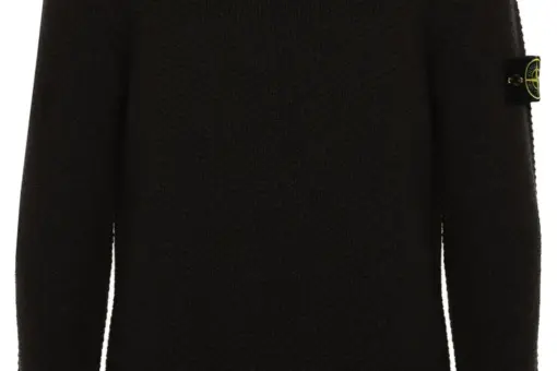 Stone Island Compass-badge wool jumper dark brown