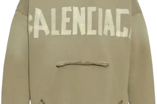 Balenciaga Tape Type hoodie green