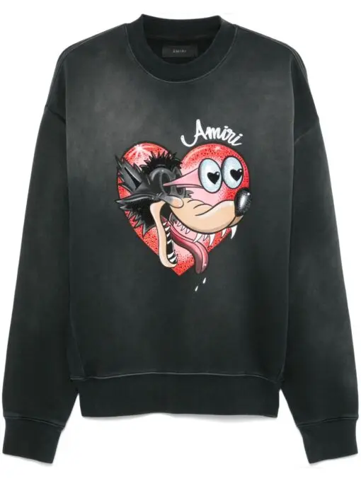AMIRI Hopeless Romantic sweatshirt black 2026 | Drip Kickz AMIRI Hopeless Romantic sweatshirt black